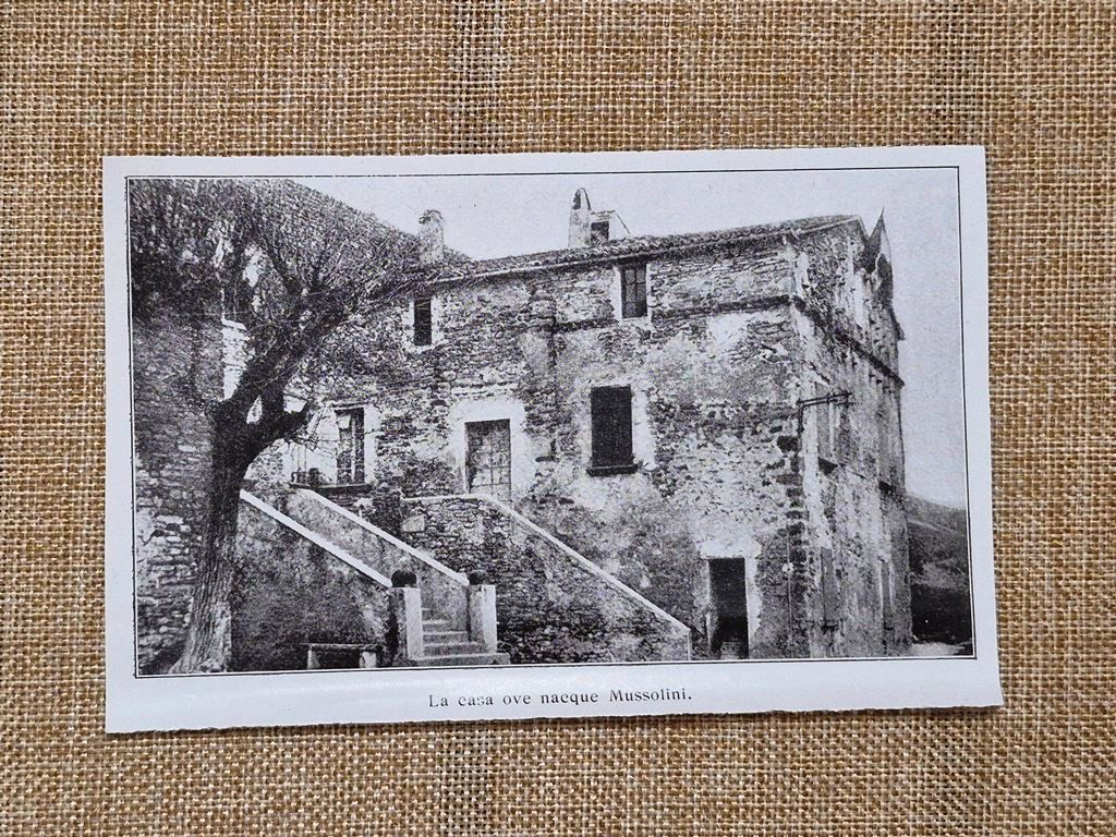 Predappio nel 1933 Casa natale del Duce Benito Mussolini Emilia …
