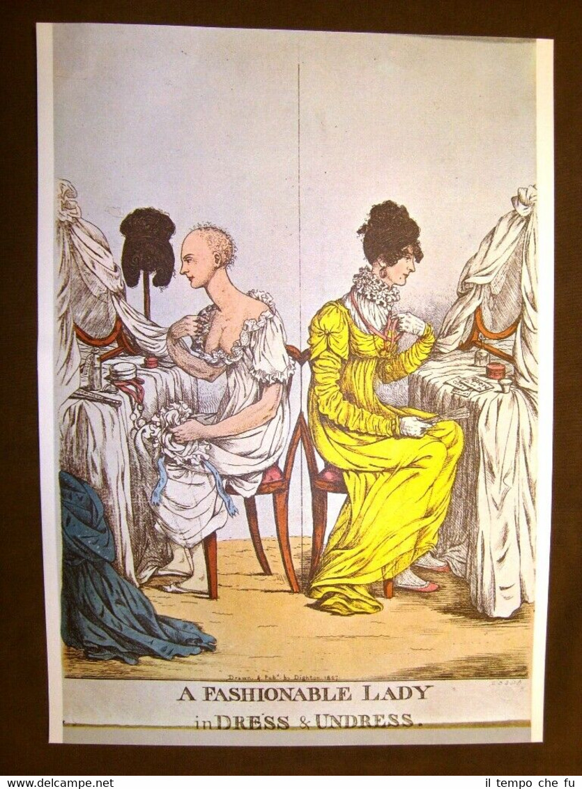 Prima e dopo toilette + La vendita all'asta Stampa popolare …