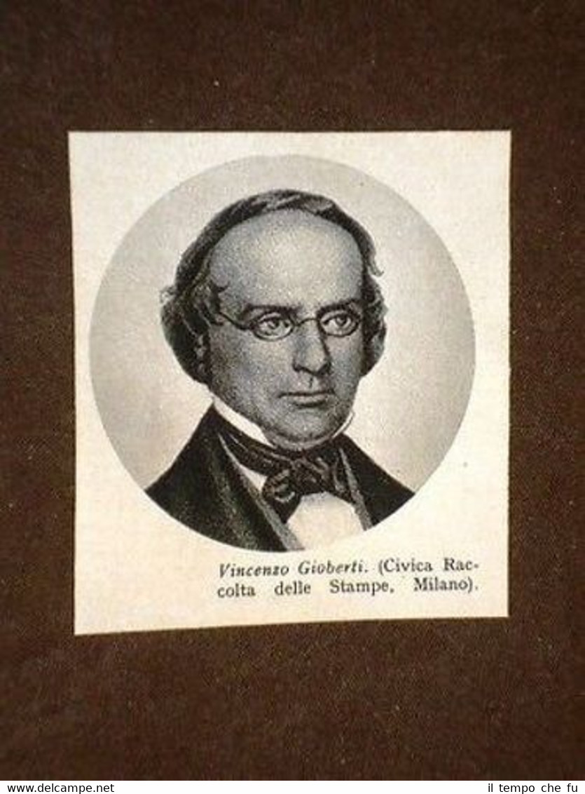 Primo Presidente Camera Deputati Regno di Sardegna Vincenzo Gioberti di …