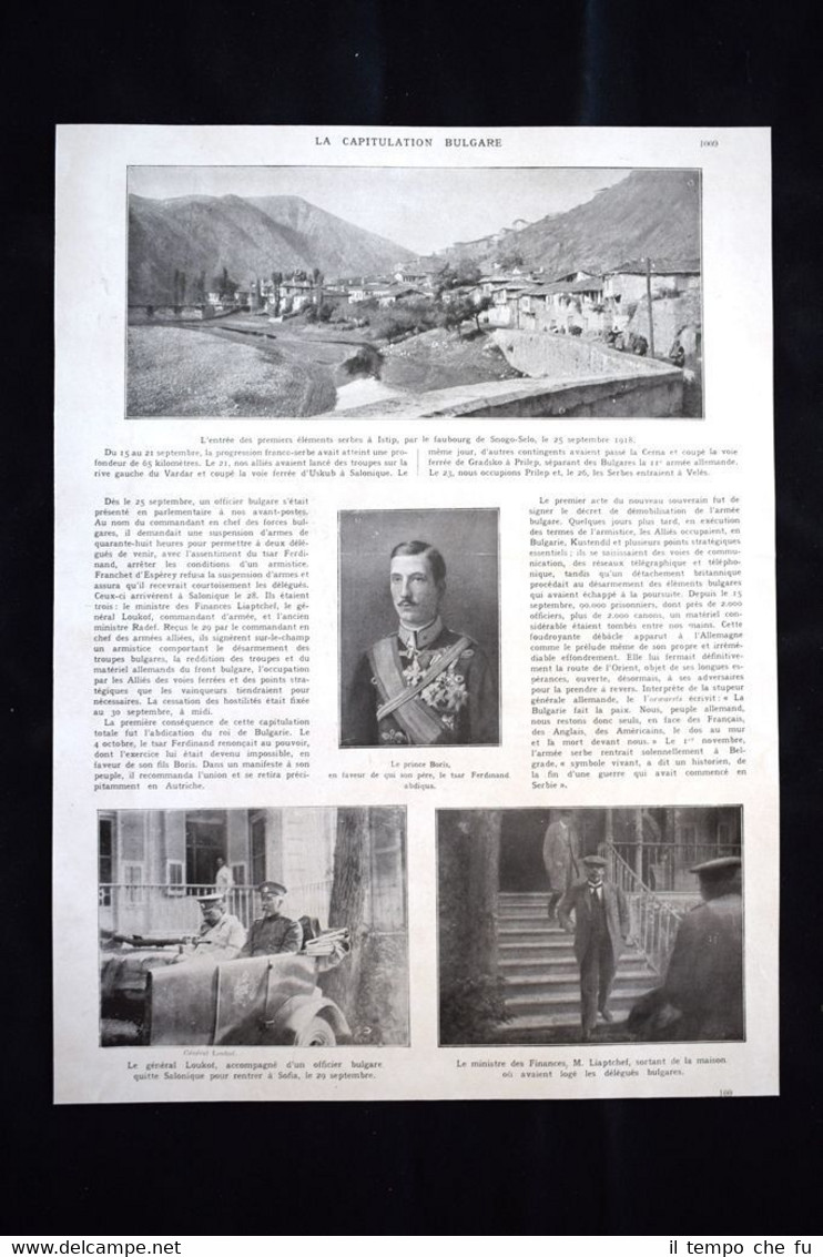 Prince Boris Bulgarie Liberation de la Serbie WW1 Guerra 1914 …
