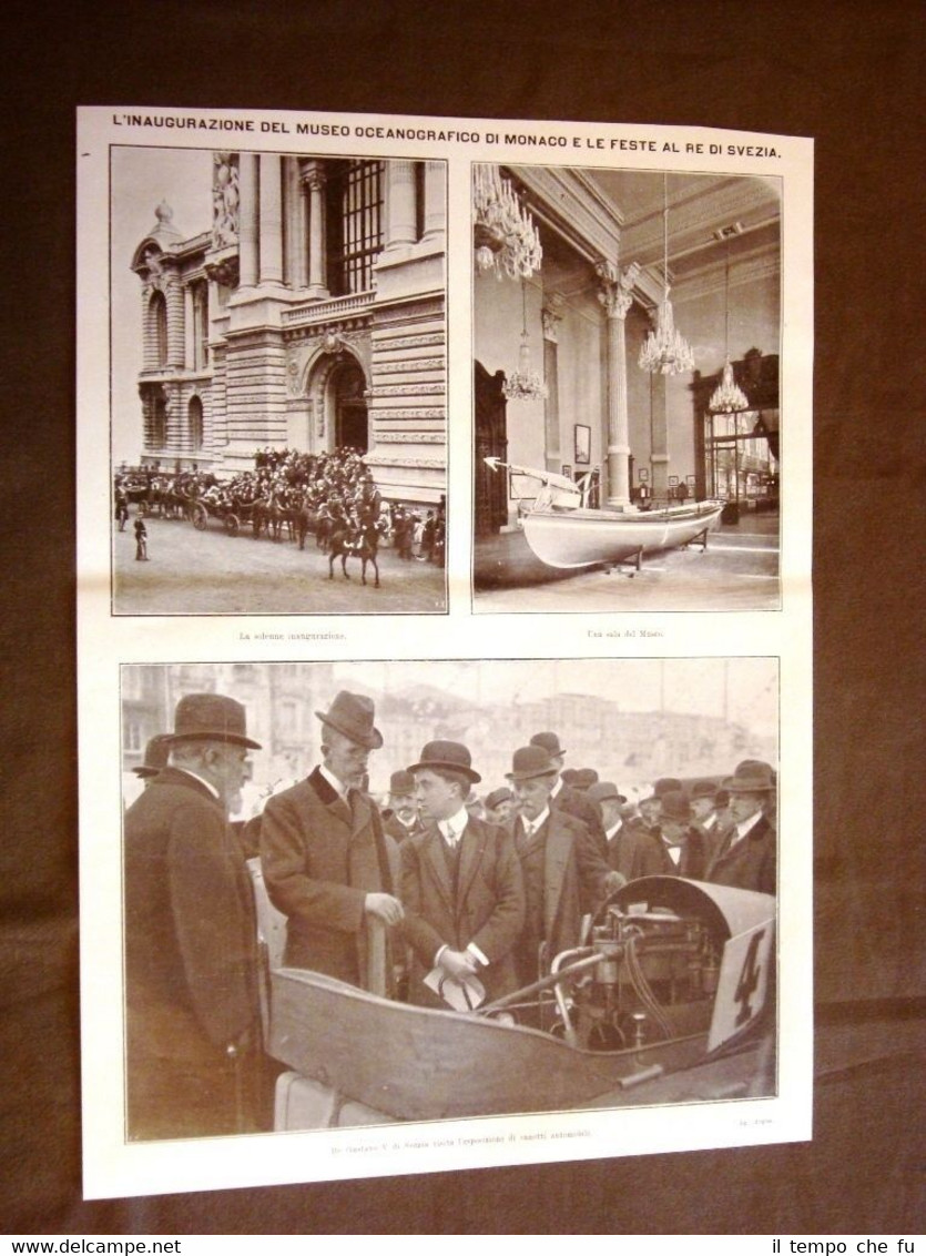 Principato di Monaco nel 1910 Museo e Canotti Gustavo V …