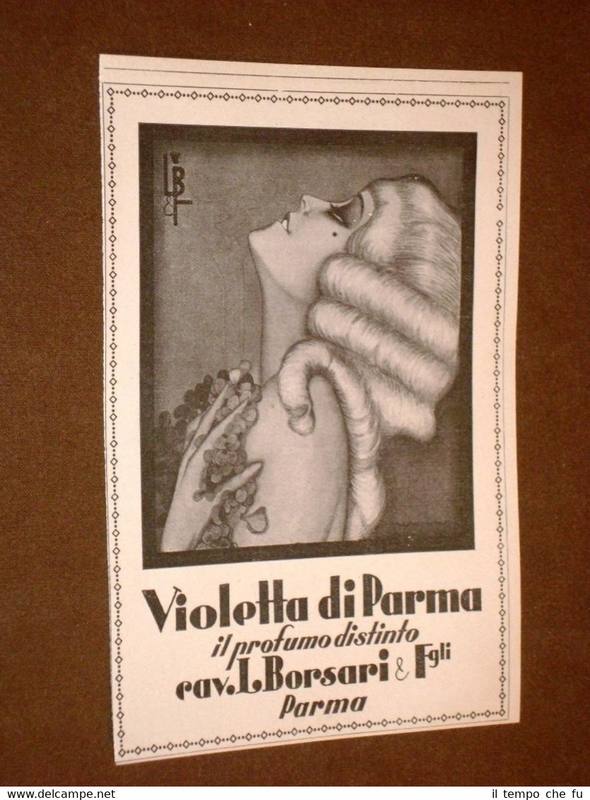 Pubblicità d'Epoca dei primi del 1900 Viletta di Parma del …