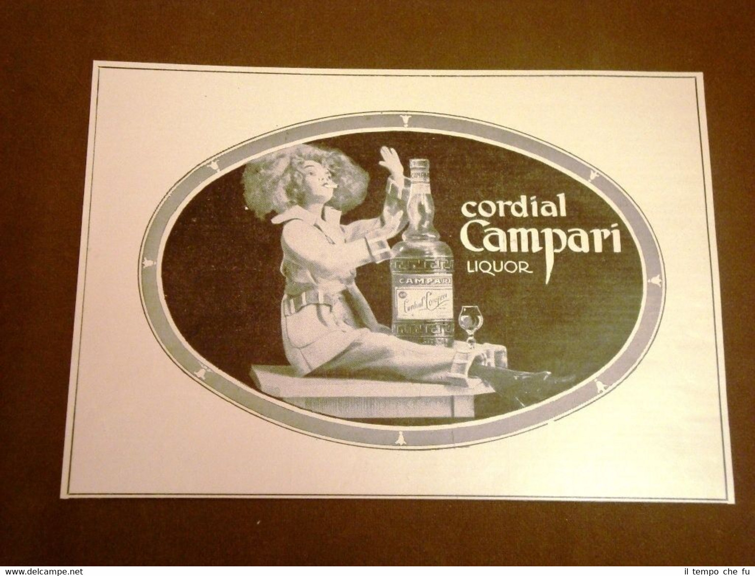 Pubblicità d'Epoca dei primi del '900 Liquore Cordial Campari
