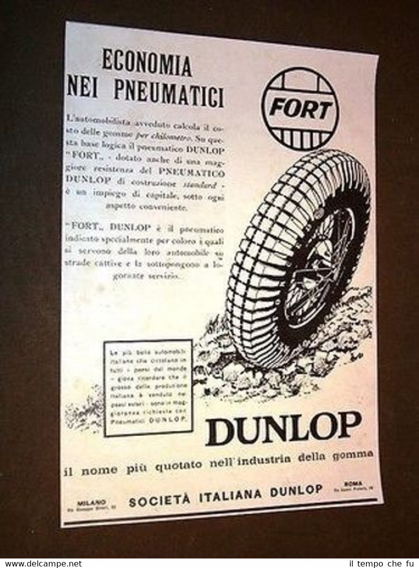 Pubblicità d'Epoca per collezionisti Dunlop + Radio Siemens + Chianti …