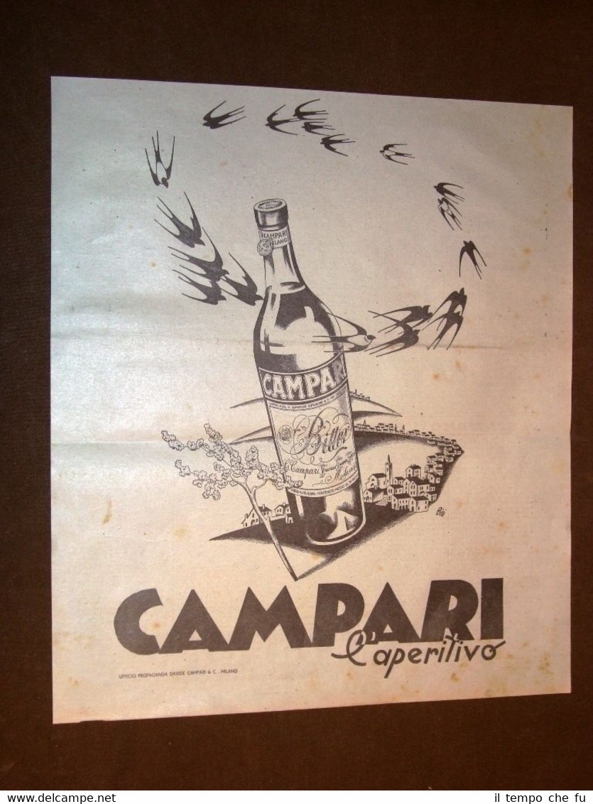 Pubblicità dei primi del '900 Aperitivo Campari - Stormo di …