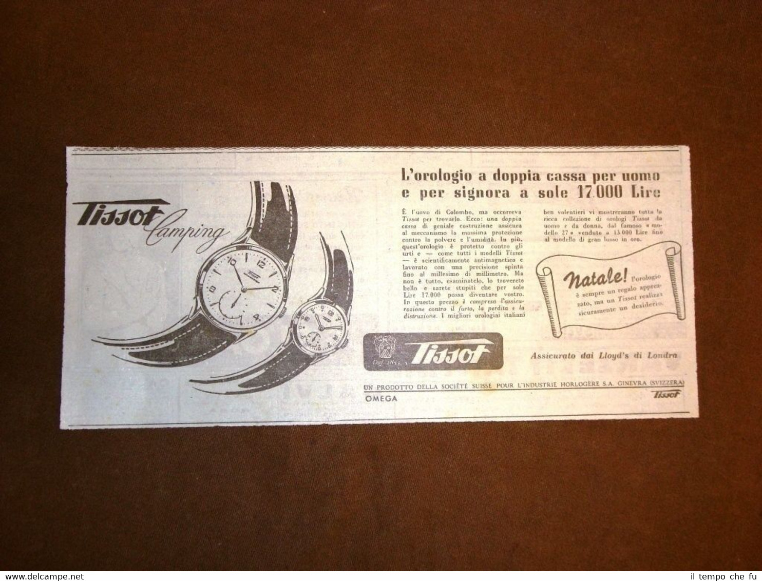 Pubblicità dei primi del '900 Orologio da polso Tissot Omega …