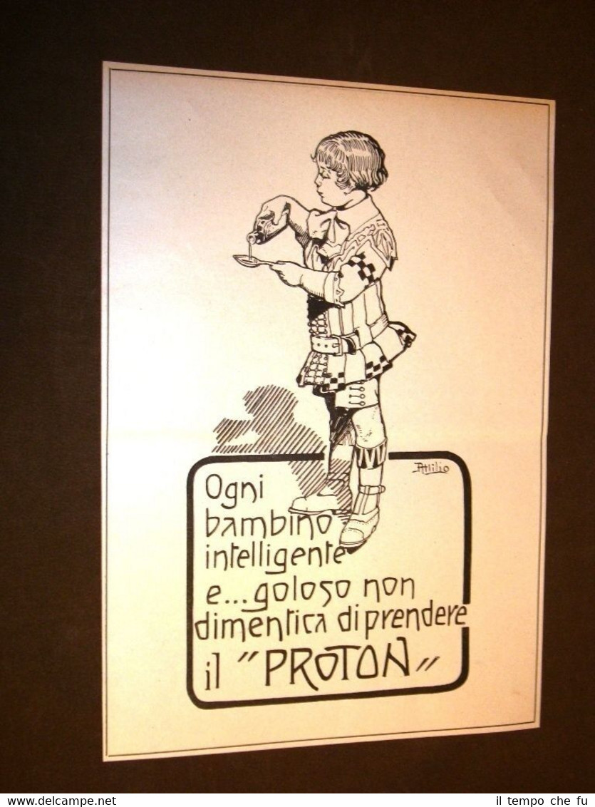 Pubblicità del 1920 Ricostituente e rinforzante Proton Tema #002