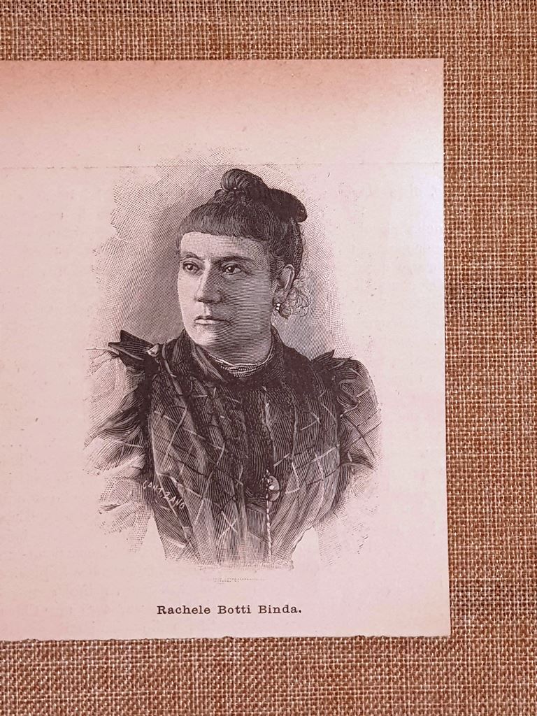 Rachele Botti Binda nel 1896 Cremona, 1858 – 1933 Scrittrice