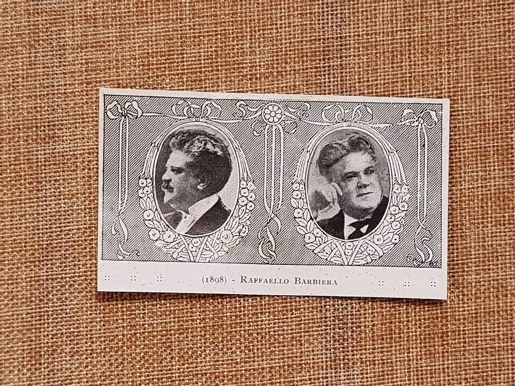 Raffaello Barbiera Ritratto in due età differenti Stampa del 1929