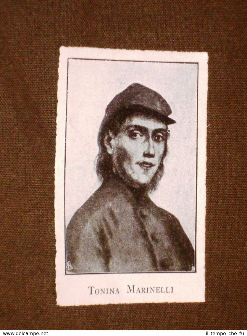 Rara stampa dei primi del 1900 Tonina Marinelli