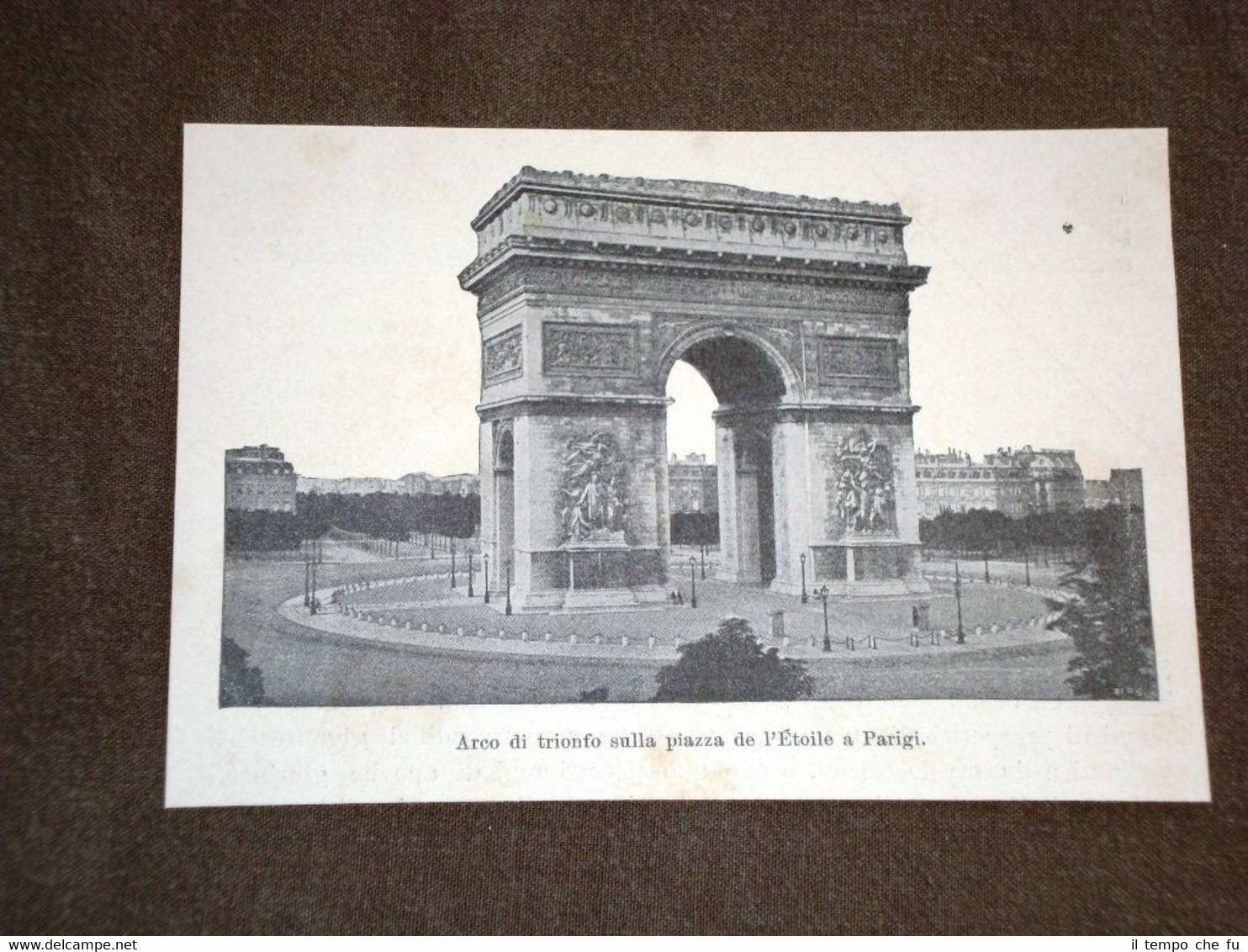 Rara veduta dell'800 Arco di trionfo sulla piazza de l'Etoile …