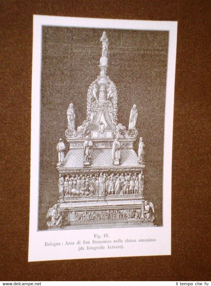 Rara veduta di Bologna di fine '800 Chiesa di San …