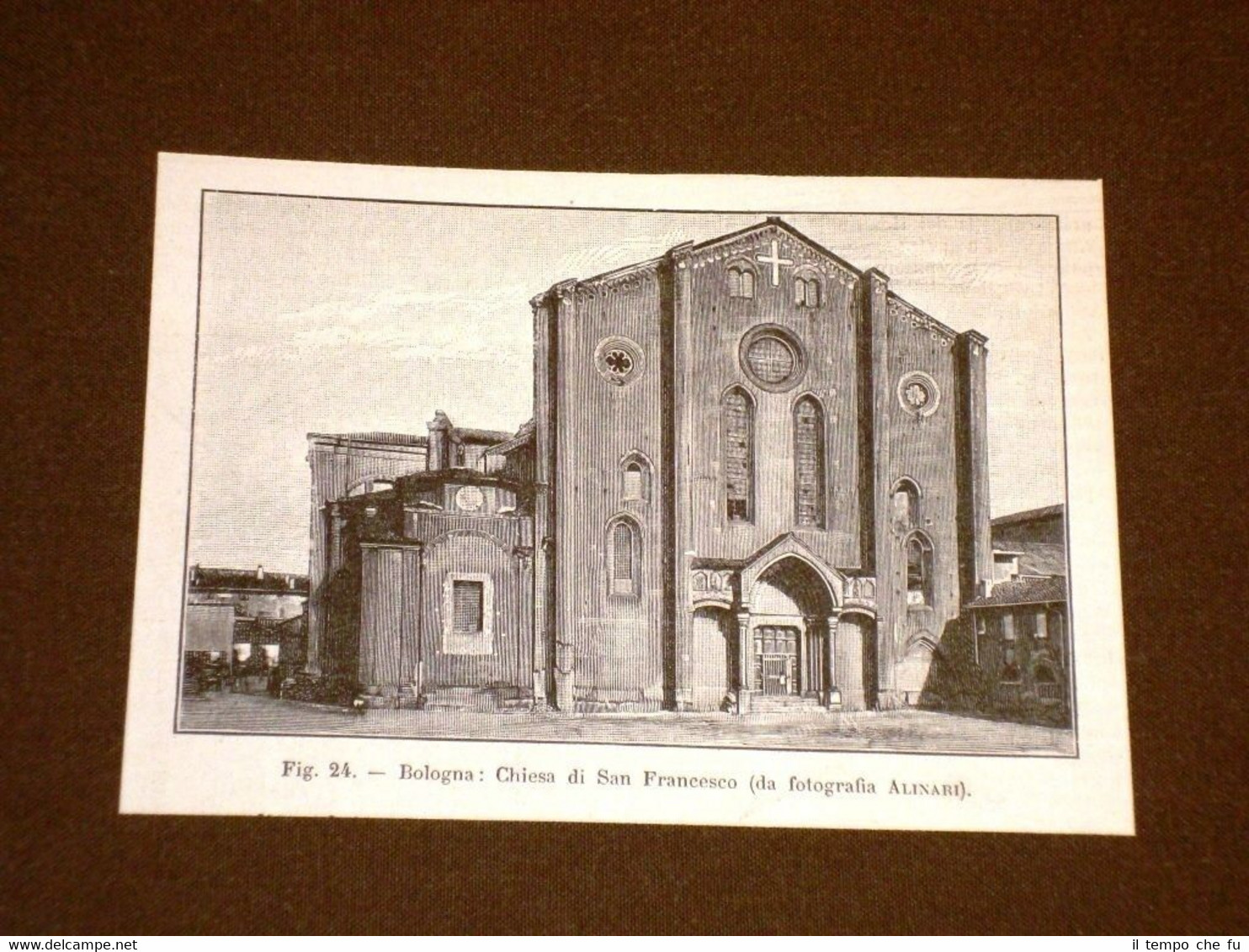 Rara veduta di Bologna di fine '800 Chiesa di San …