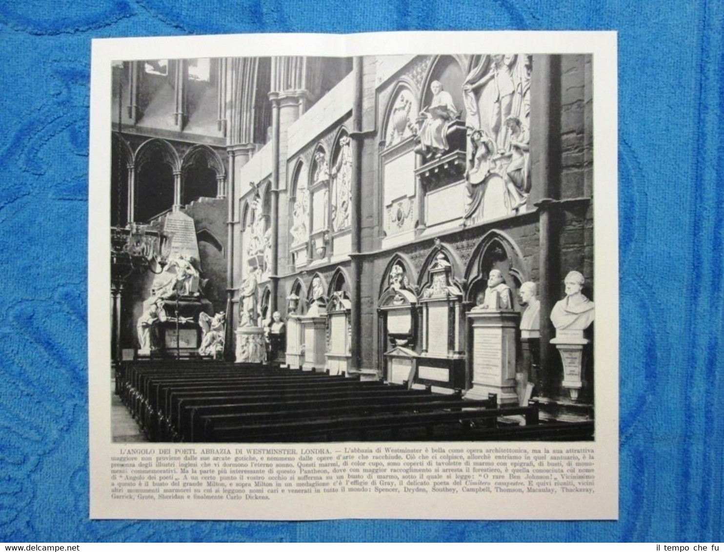 Rara veduta di fine '800: Abbazia Westminster.Londra+Cattedrale San Paolo.Londra