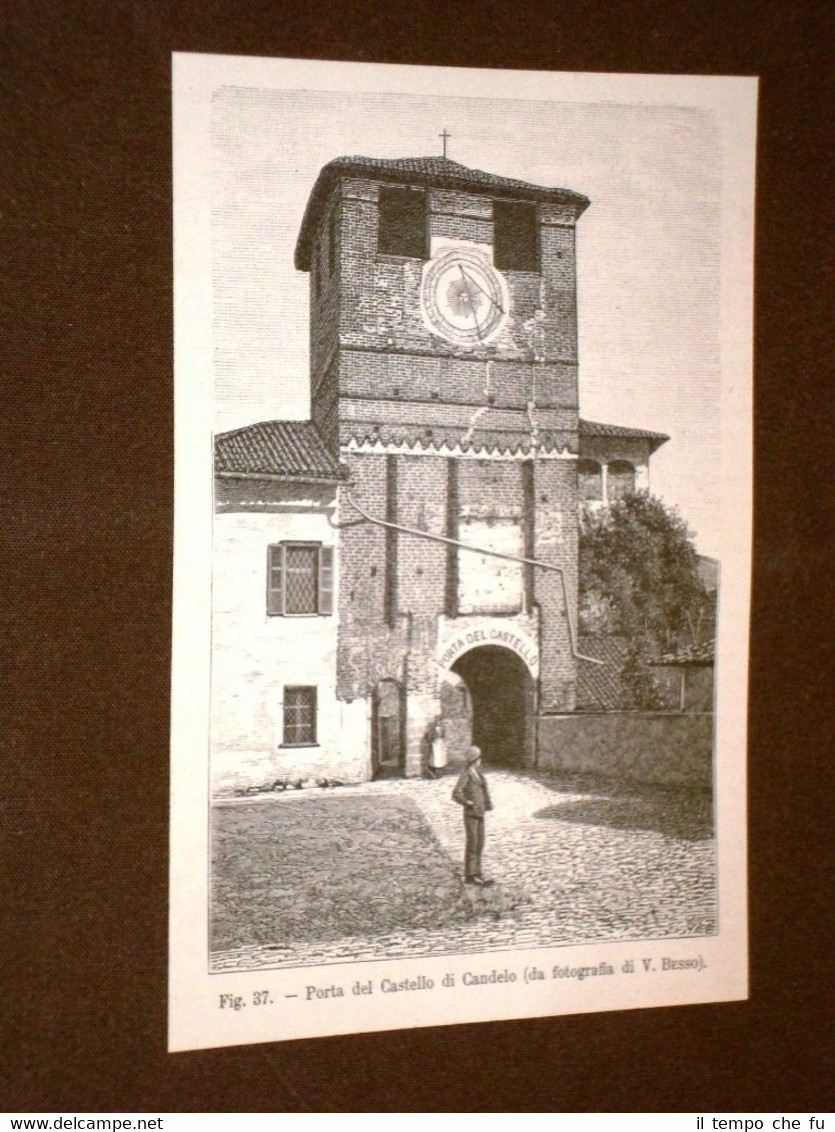 Rara veduta di fine '800 La Porta del Castello di …