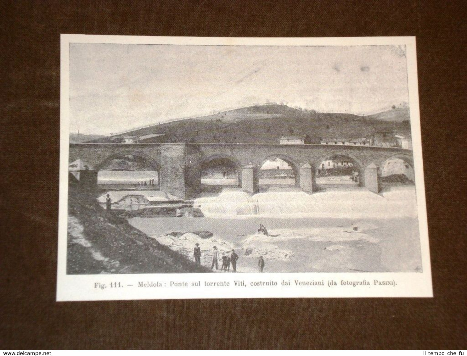 Rara veduta di fine '800 Mendola - Ponte sul Viti …