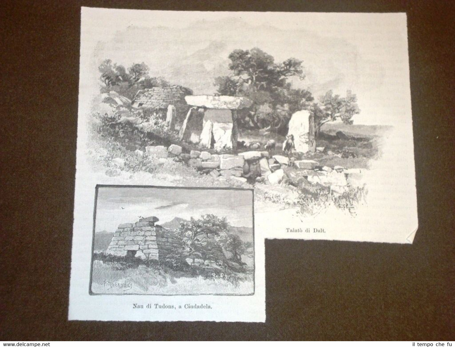 Rara veduta di Nau du Tudons a Ciudadela e Talatò …