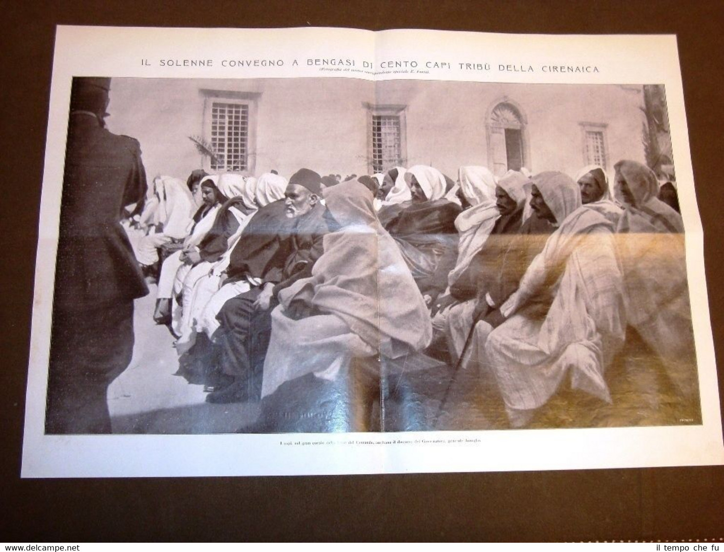 Rarissima Bengasi nel 1914 Convegno dei cento capi tribù della …