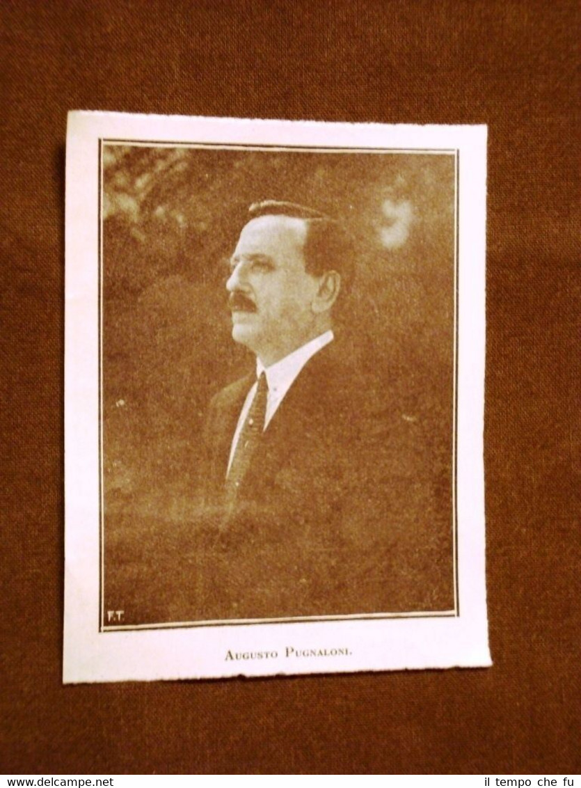 Raro ritratto di Augusto Pugnaloni del 1923