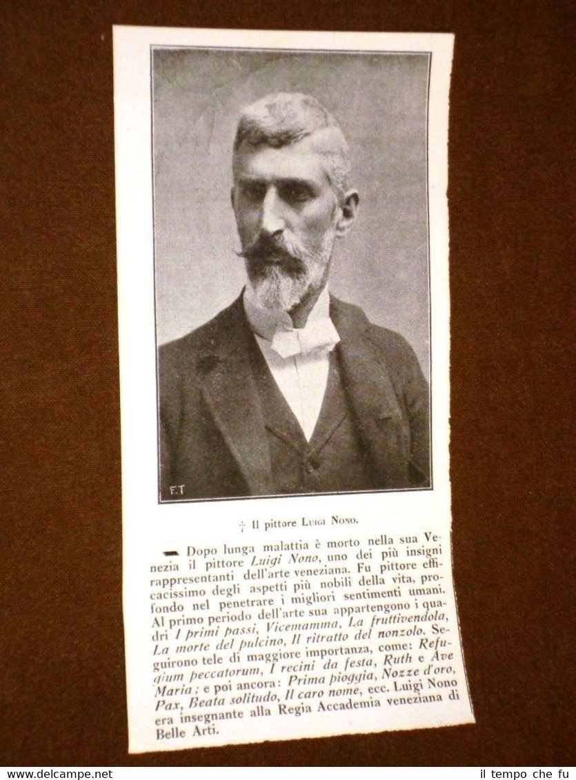 Raro ritratto Luigi Nono Fusina, 8 dicembre 1850 – Venezia, …