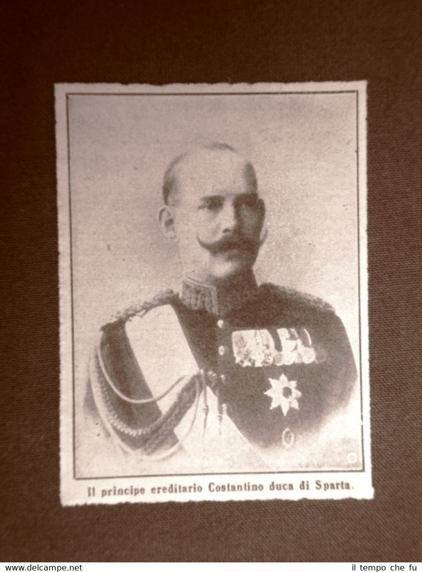 Re Costantino I di Grecia nel 1909 Atene 2 agosto …