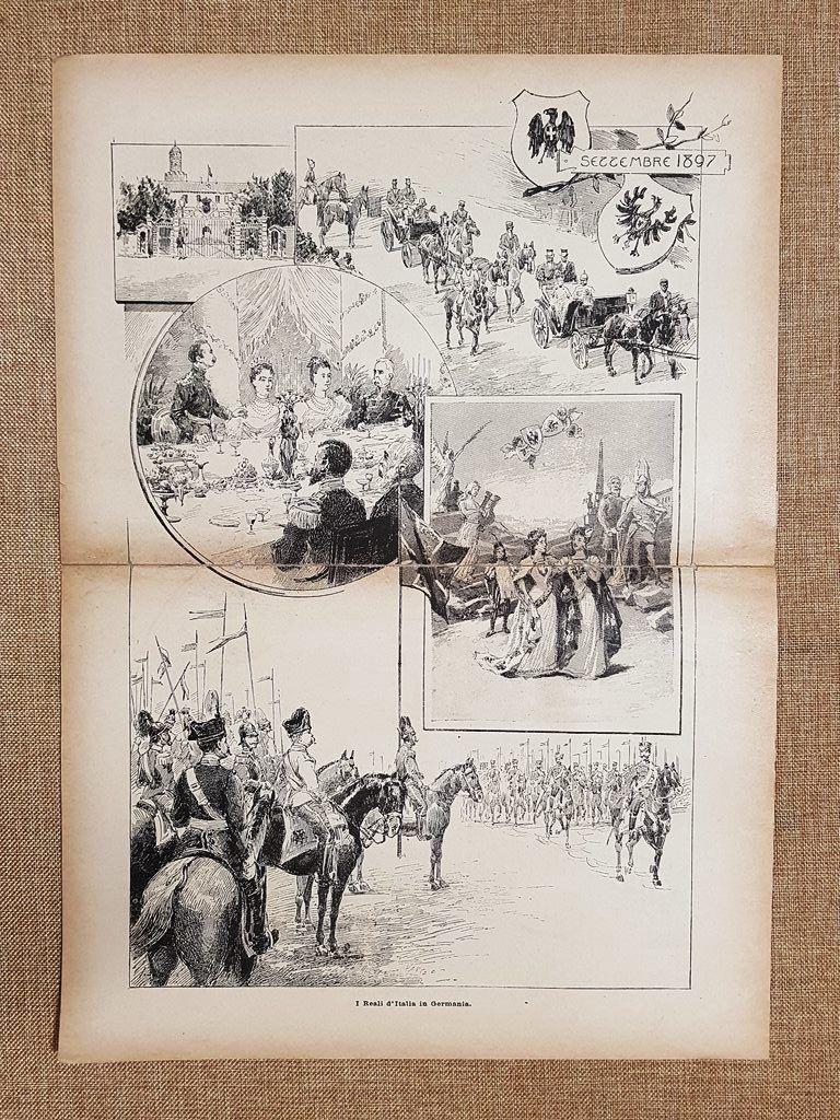 Re Umberto I di Savoia e la Regina Margherita in …