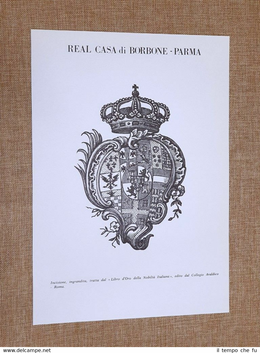 Real Casa di Borbone - Parma Stemma o blasone Araldica