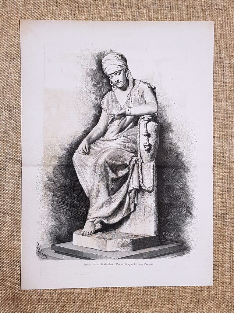 Rebecca Statua di Girolamo Masini del 1881 Disegno di Dante …