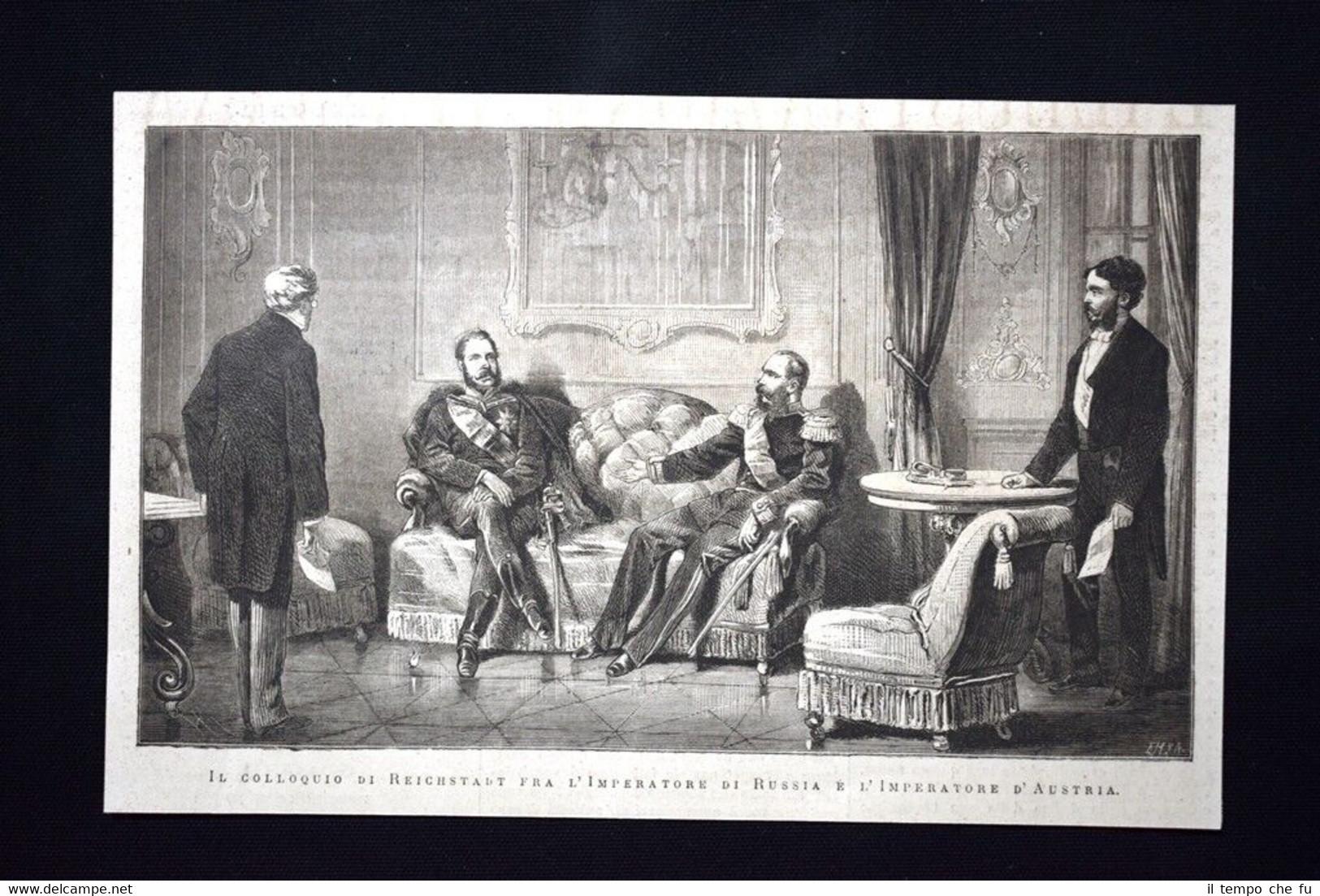 Reichstadt,colloquio tra Alessandro II e Francesco Giuseppe I Incisione del …