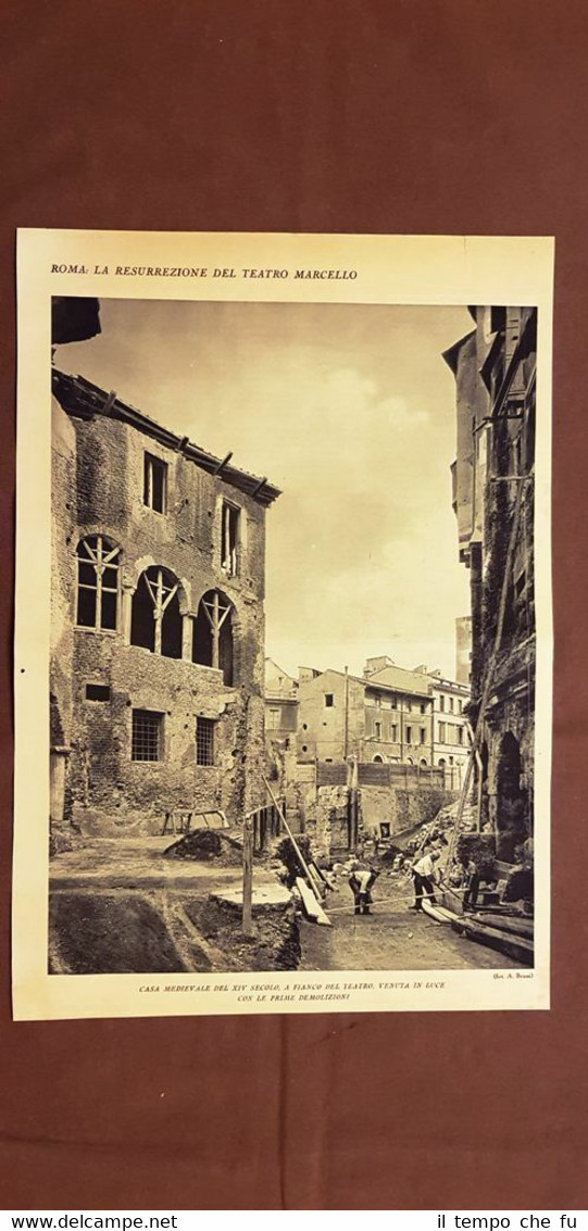Resurrezione del Teatro Marcello a Roma nel 1927 Casa medievale …