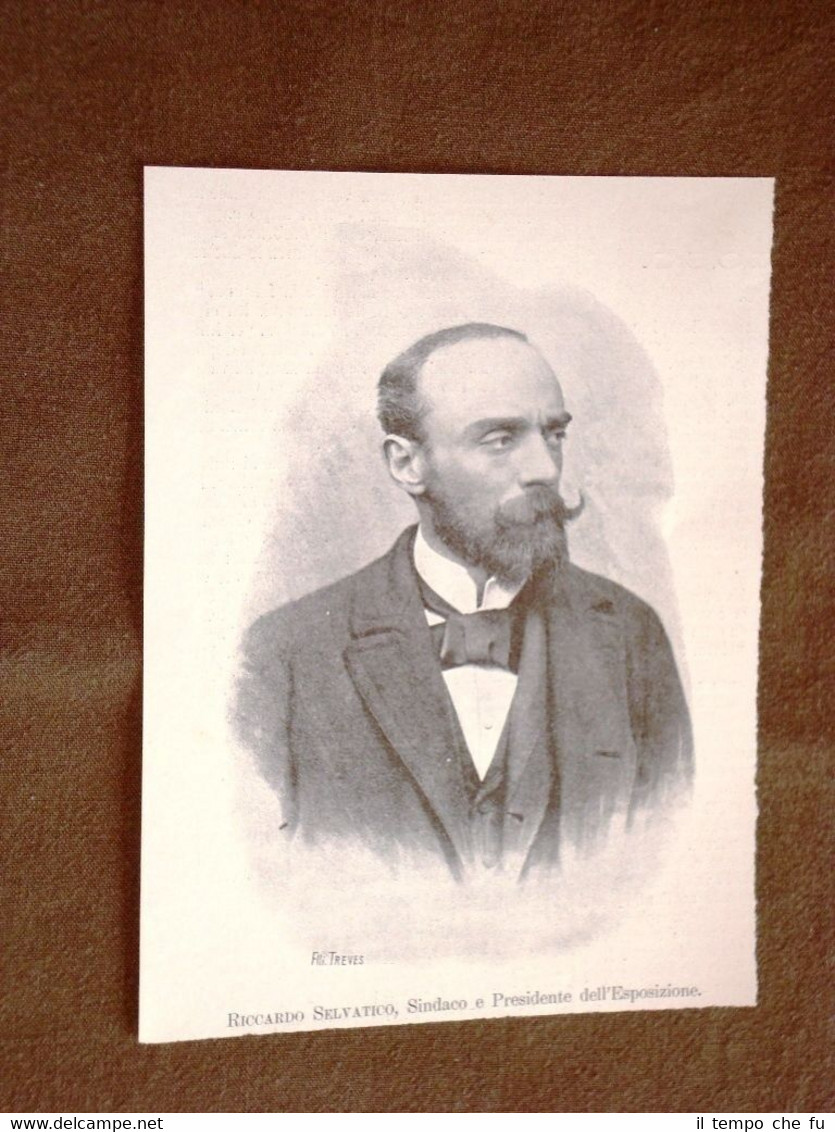 Riccardo Selvatico Sindaco di Venezia nel 1895