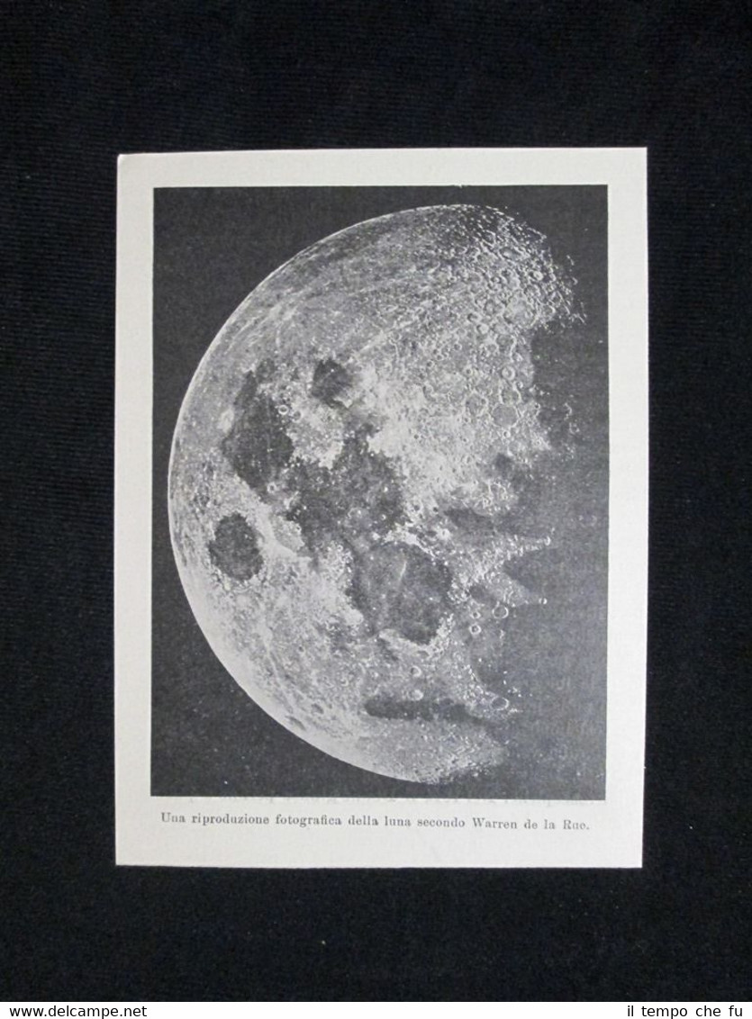 Riproduzione fotografica della luna secondo Warren de la Rue