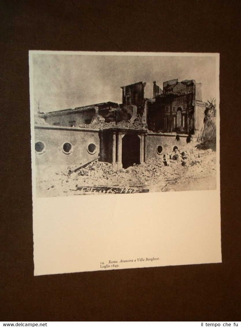 Risorgimento in Italia Roma nel 1849 Villa Borghese e Ponte …