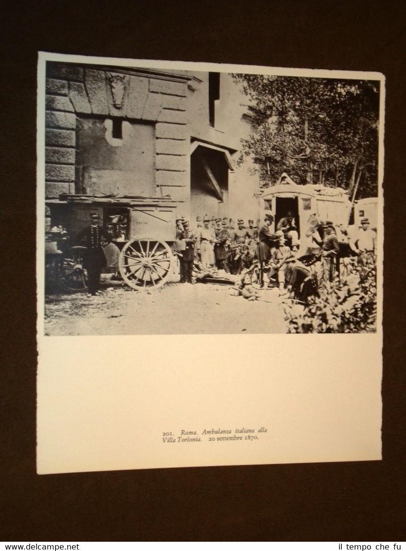 Risorgimento in Italia Roma nel 1870 Ambulanza italiana a Villa …