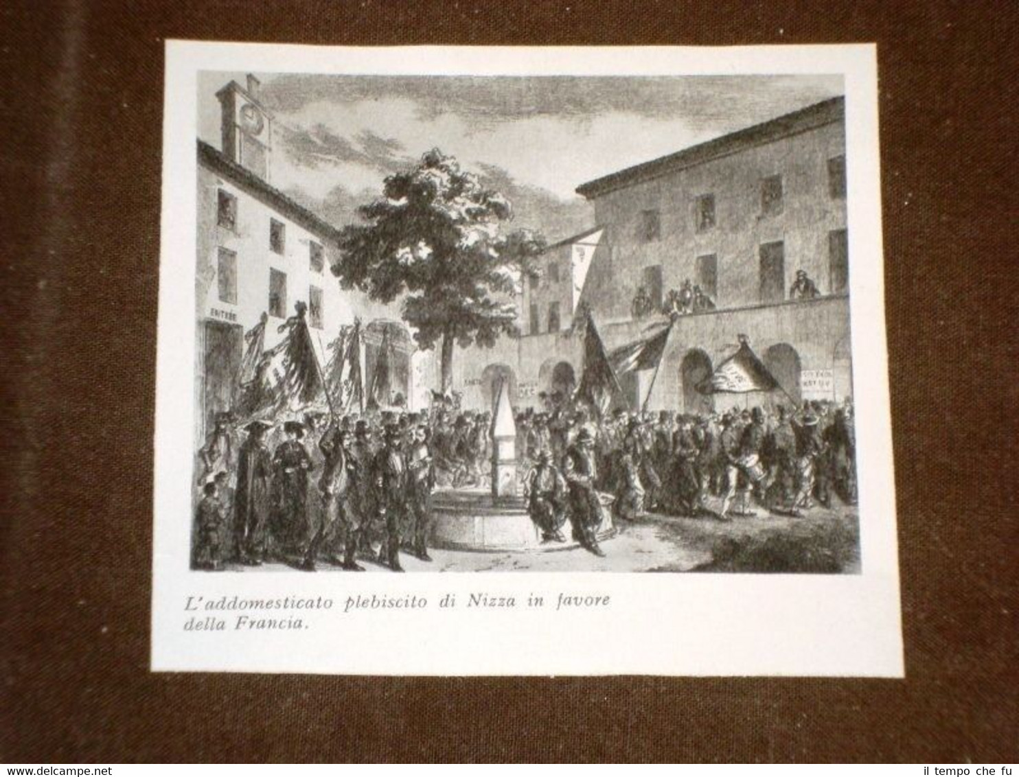 Risorgimento Italiano Plebiscito di Nizza in favore della Francia