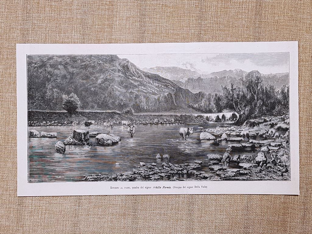 Ritorno al piano Quadro di Achille Formis del 1881 Disegno …