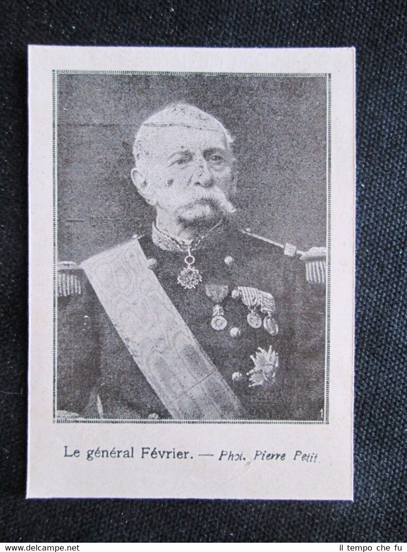 Ritratto del Generale Fevrier Stampa del 1909