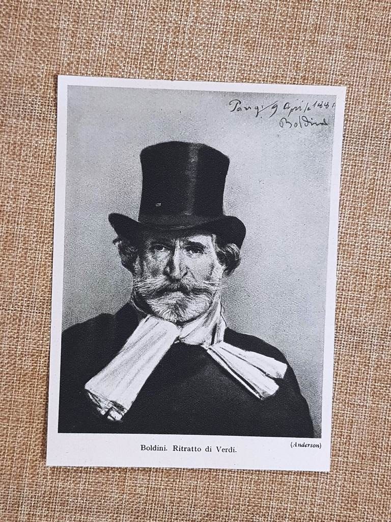 Ritratto Giuseppe Verdi di Giovanni Boldini 1886 Galleria Nazionale Stampa …