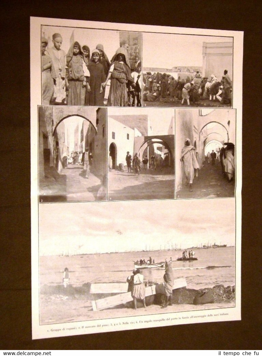 Rivolta Araba di Tunisi del 1911 Ragazzi Mercato del pane …