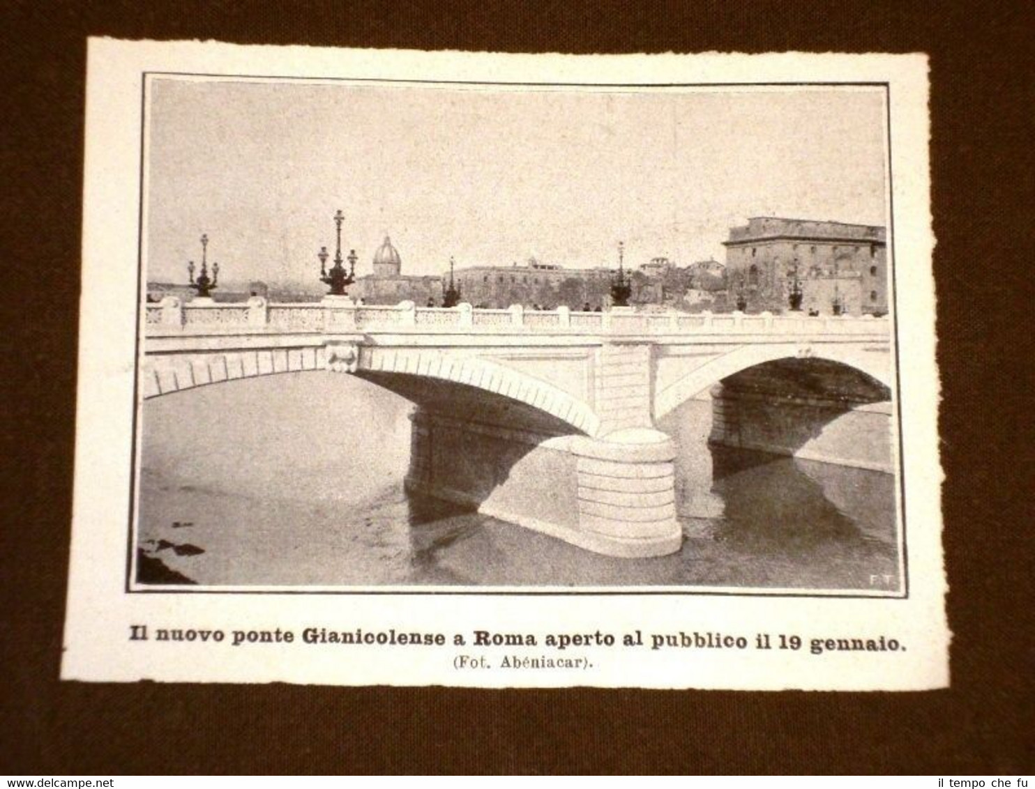 Roma 19 gennaio 1908 Apertura al pubblico del nuovo Ponte …