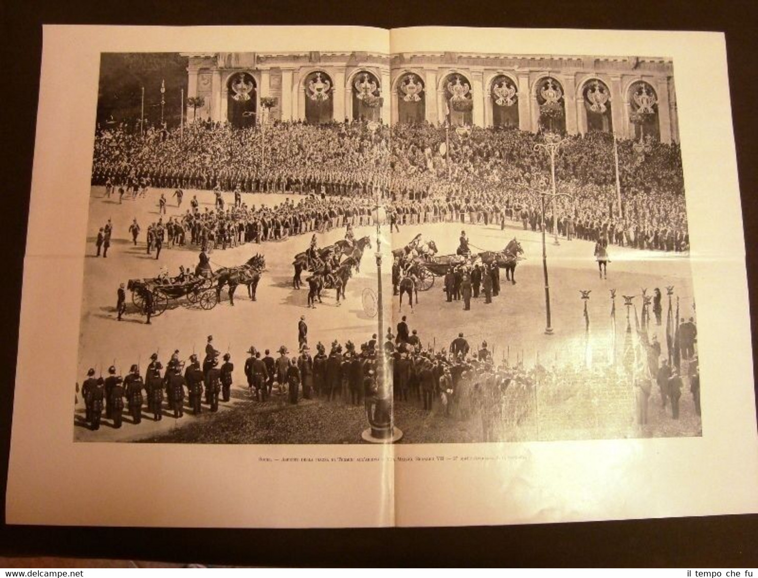 Roma 1903 Arrivo Re Edoardo VII Inghilterra Piazza di Termini …