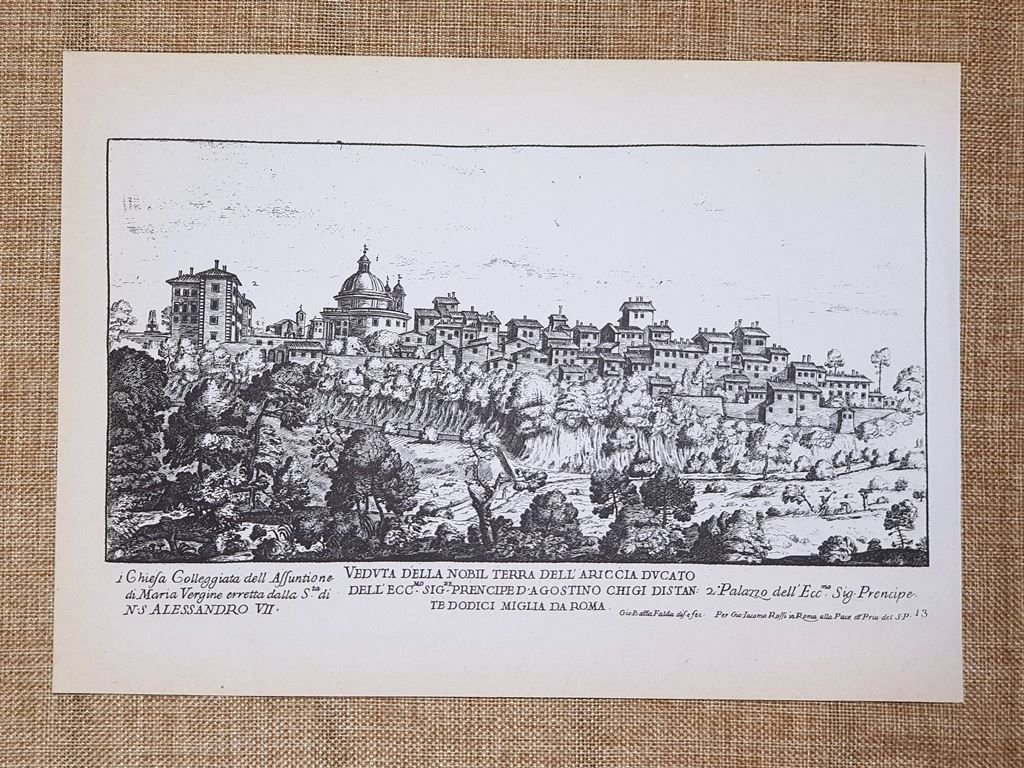 Roma Ariccia Ducato e Cattedra di San Pietro Incisione G. …