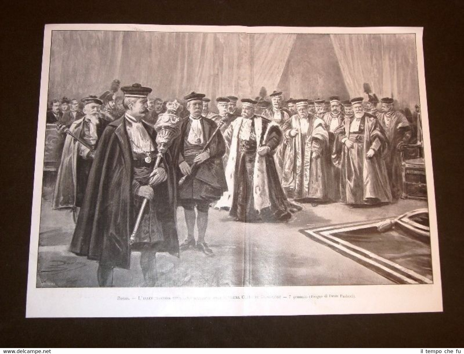 Roma Inaugurazione Anno giuridico 1903 Corte Cassazione + Capus Hading …