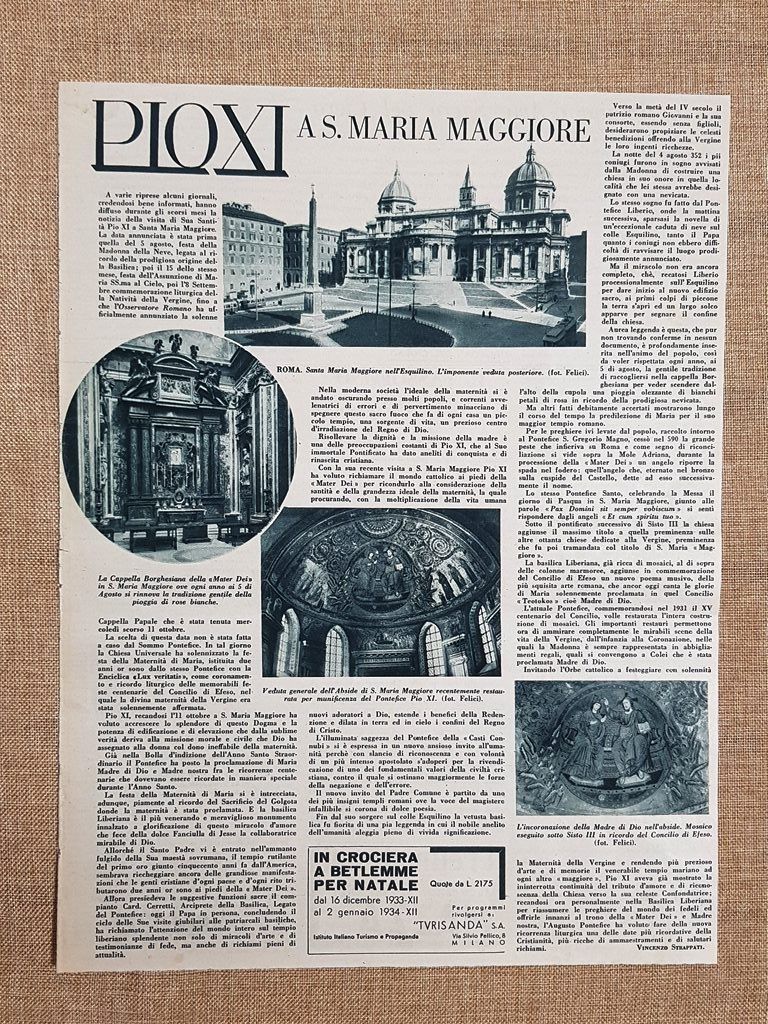 Roma negli anni 30 Chiesa di Santa Maria Maggiore nell'Esquilino …