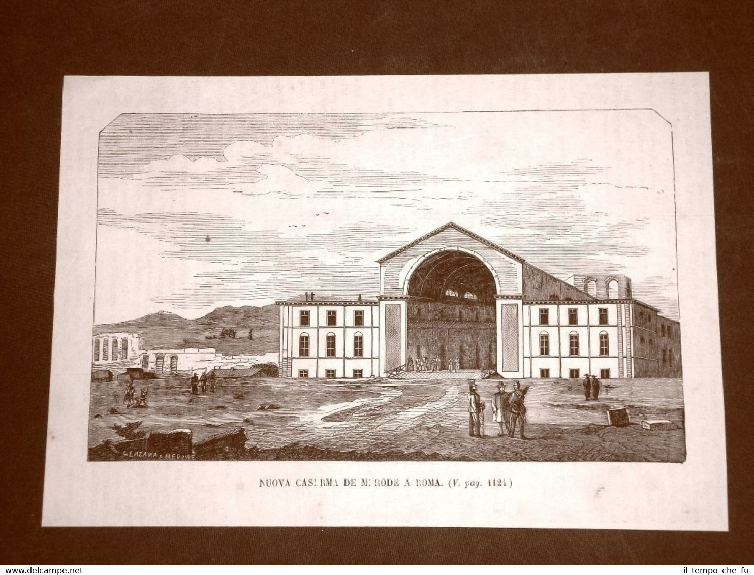 Roma nel 1866 La nuova Caserma de Merode Lazio