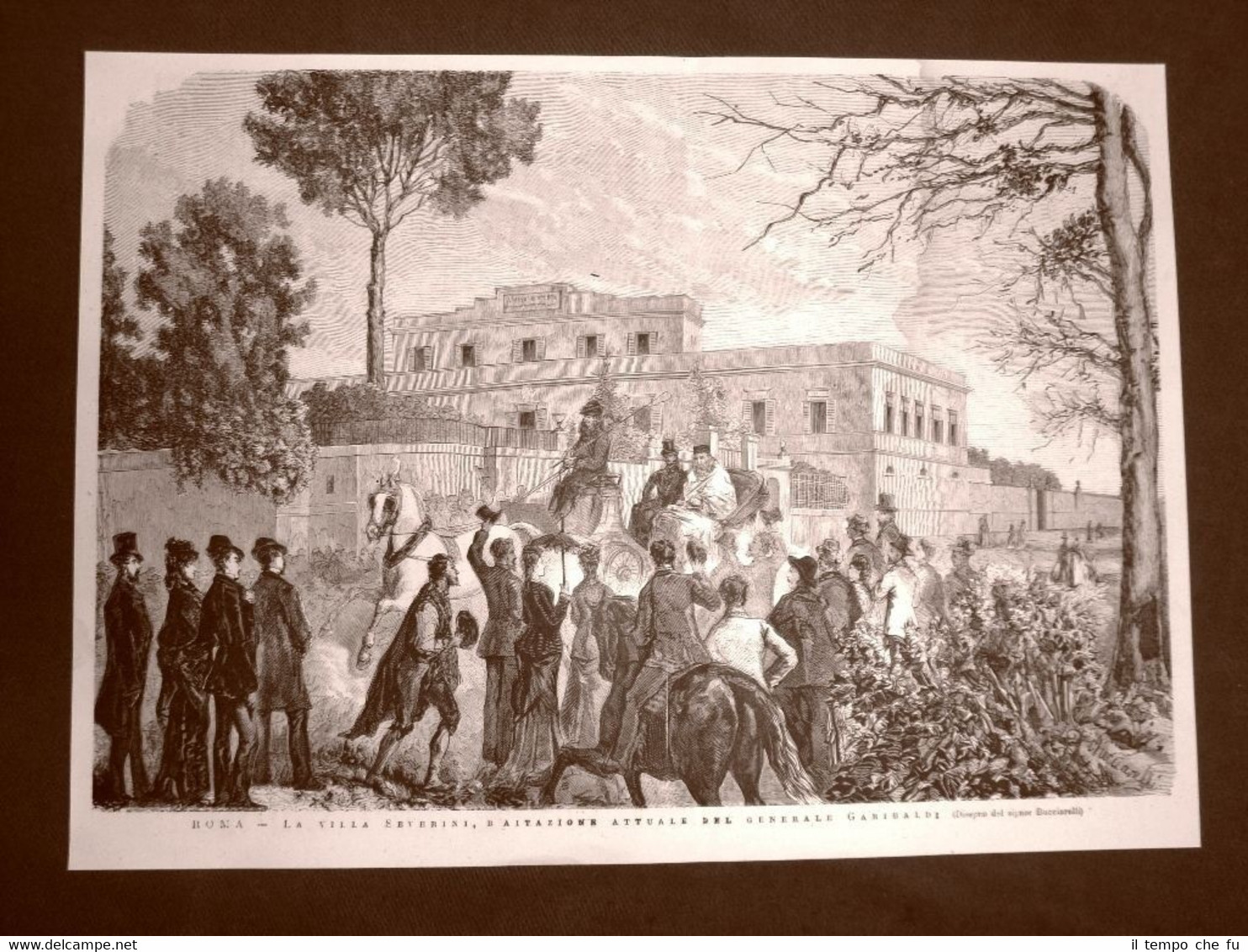 Roma nel 1876 Giuseppe Garibaldi presso la sua abitazione di …