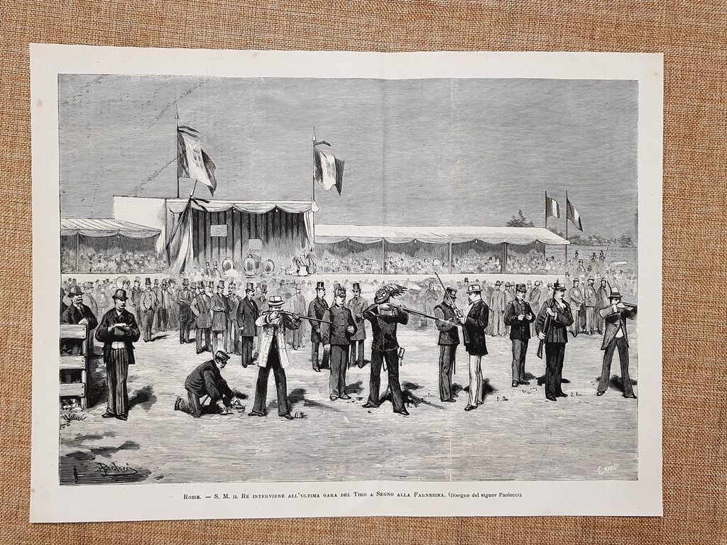 Roma nel 1880 Re Umberto I di Savoia all'ultima gara …