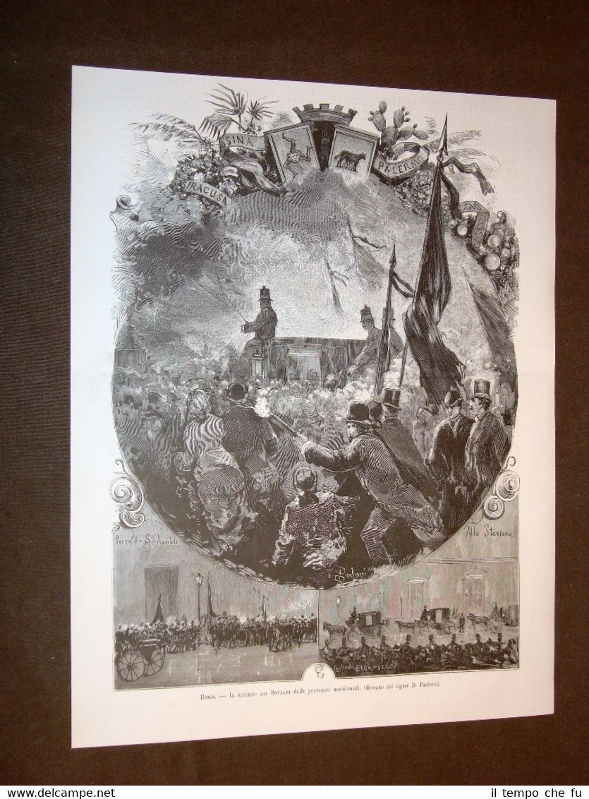 Roma nel 1881 Re Umberto I Savoia e la Regina …