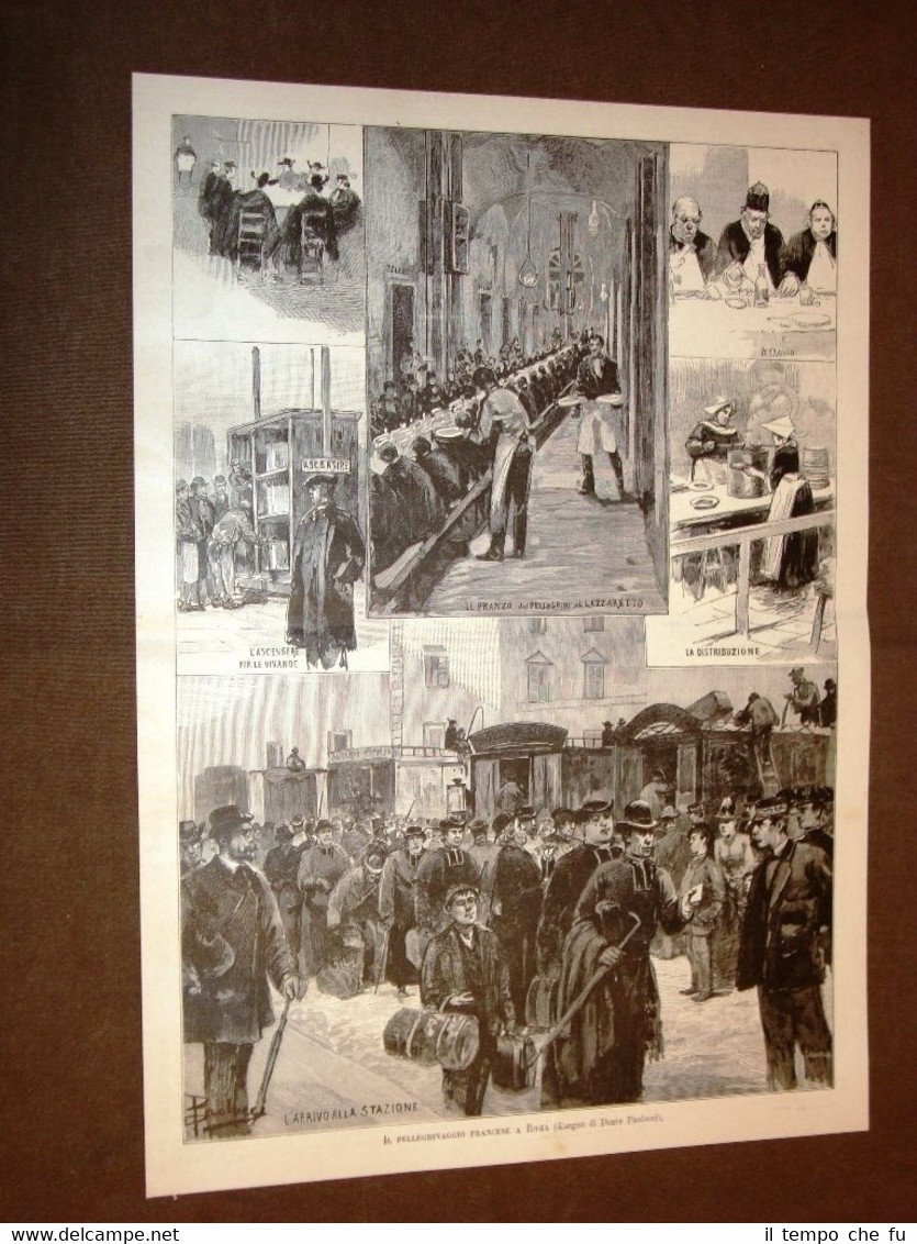 Roma nel 1887 Giubileo di Papa Leone XIII Pellegrinaggio francese …