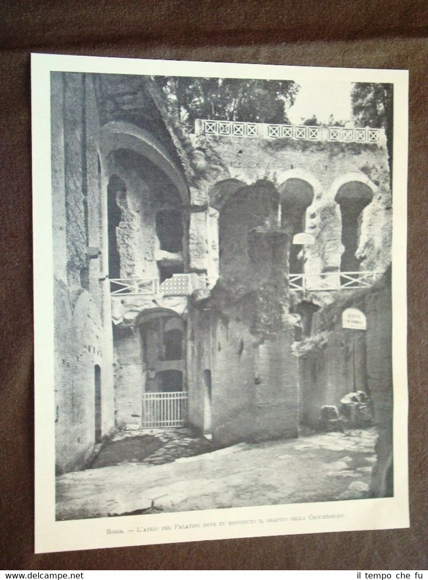 Roma nel 1898 Atrio del Palatino ove fu rinvenuto il …